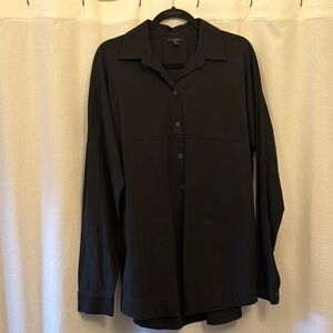 COS Black Button Down Shirt